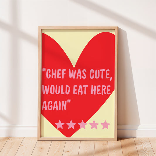 Chef Was Cute Yellow